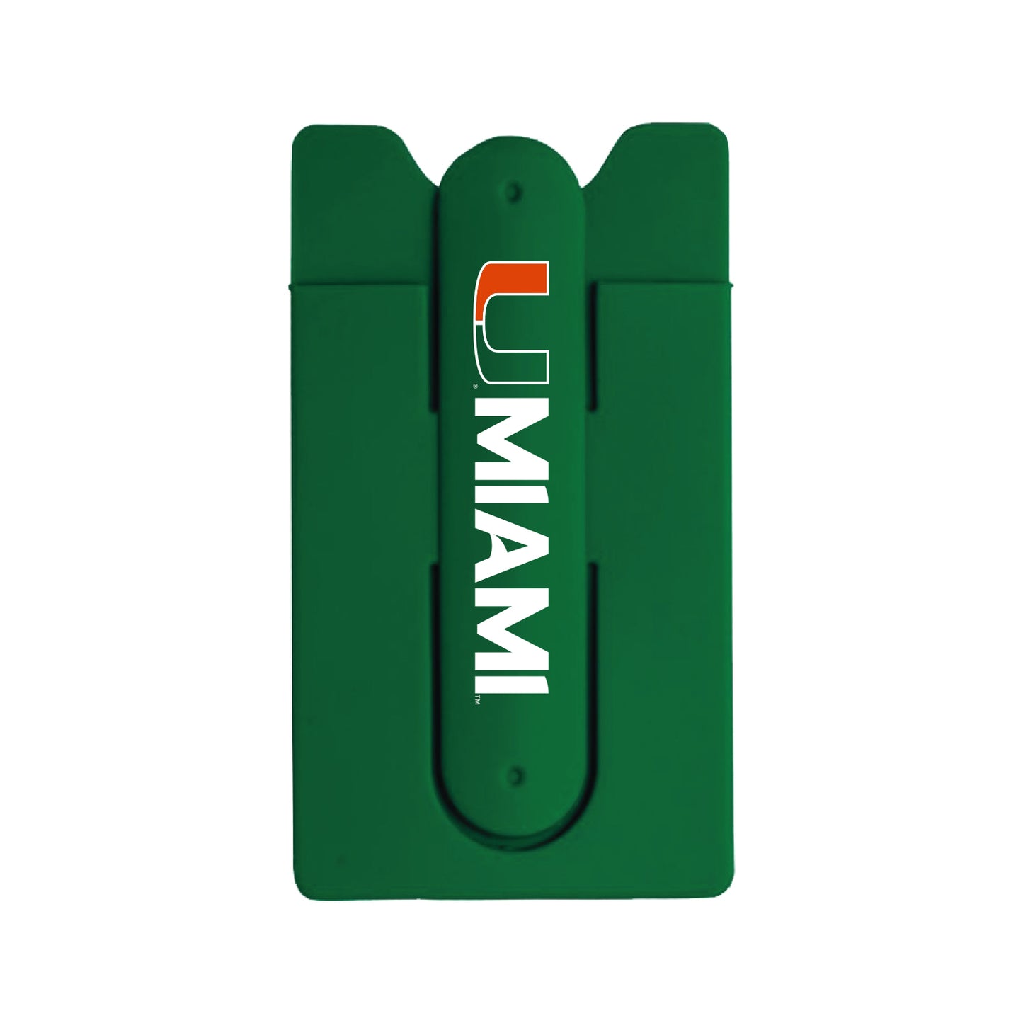 Jardine University of Miami Green Phone Wallet with Kickstand