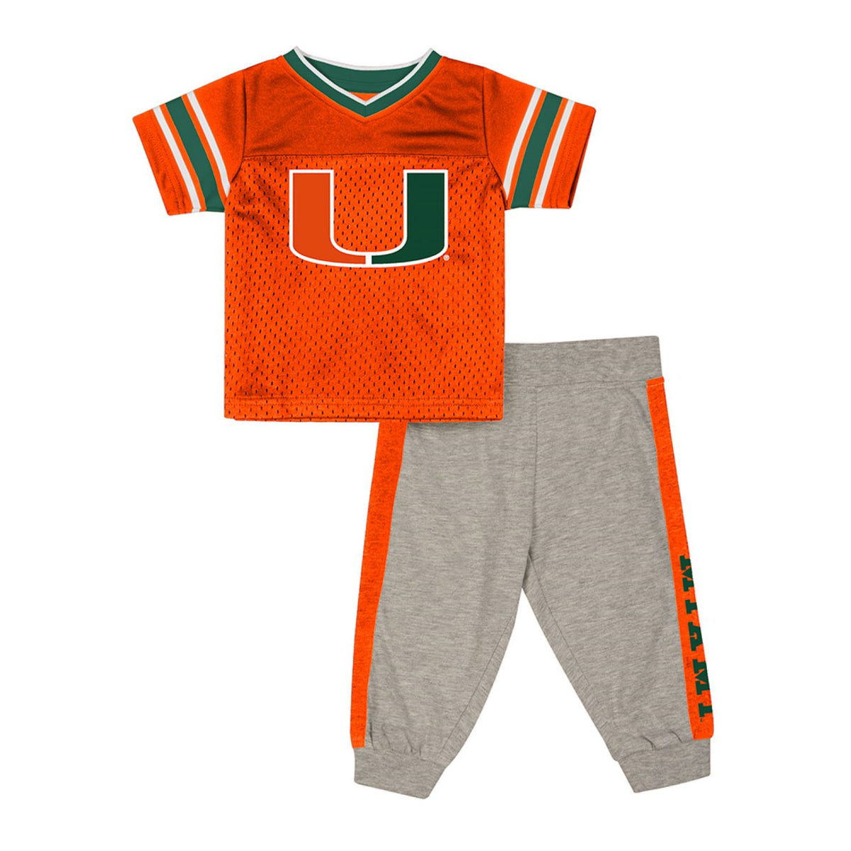 Colosseum Miami Hurricanes Infant Orange All Day Football Set