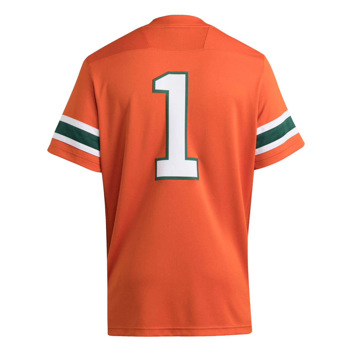adidas Miami Hurricanes Orange #1 Premier Football Jersey