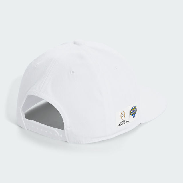 adidas Miami Hurricanes White 2025 Goodyear Cotton Bowl Champions Hat