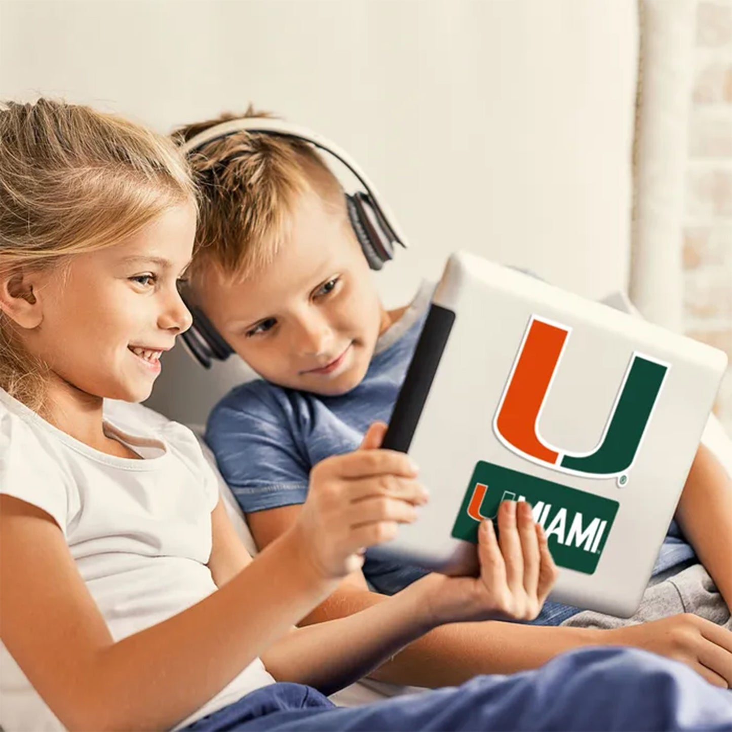 WinCraft Miami Hurricanes Orange and Green U Logo Multi-Use Decal 2-Pack