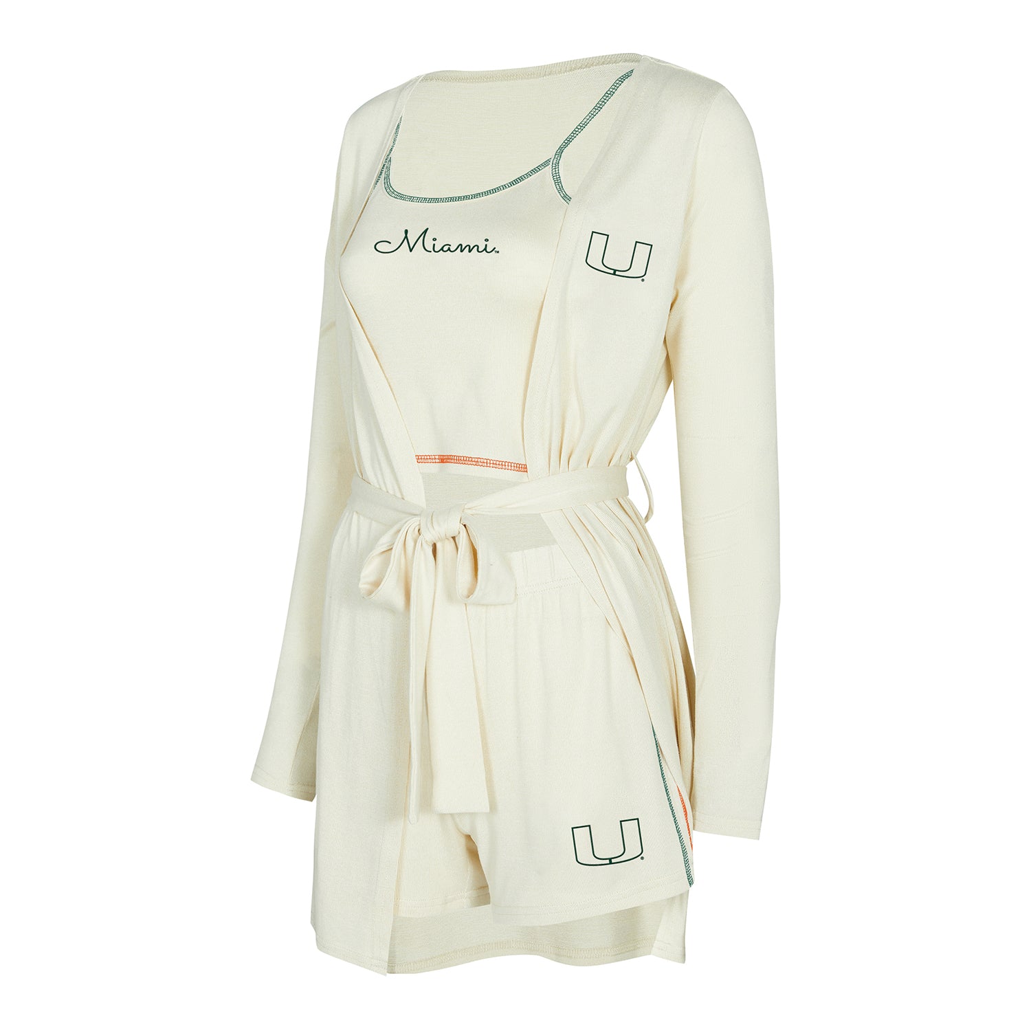Concepts Sport Miami Hurricanes Women's Beige Tank, Short & Robe Set –  Miami Team Store