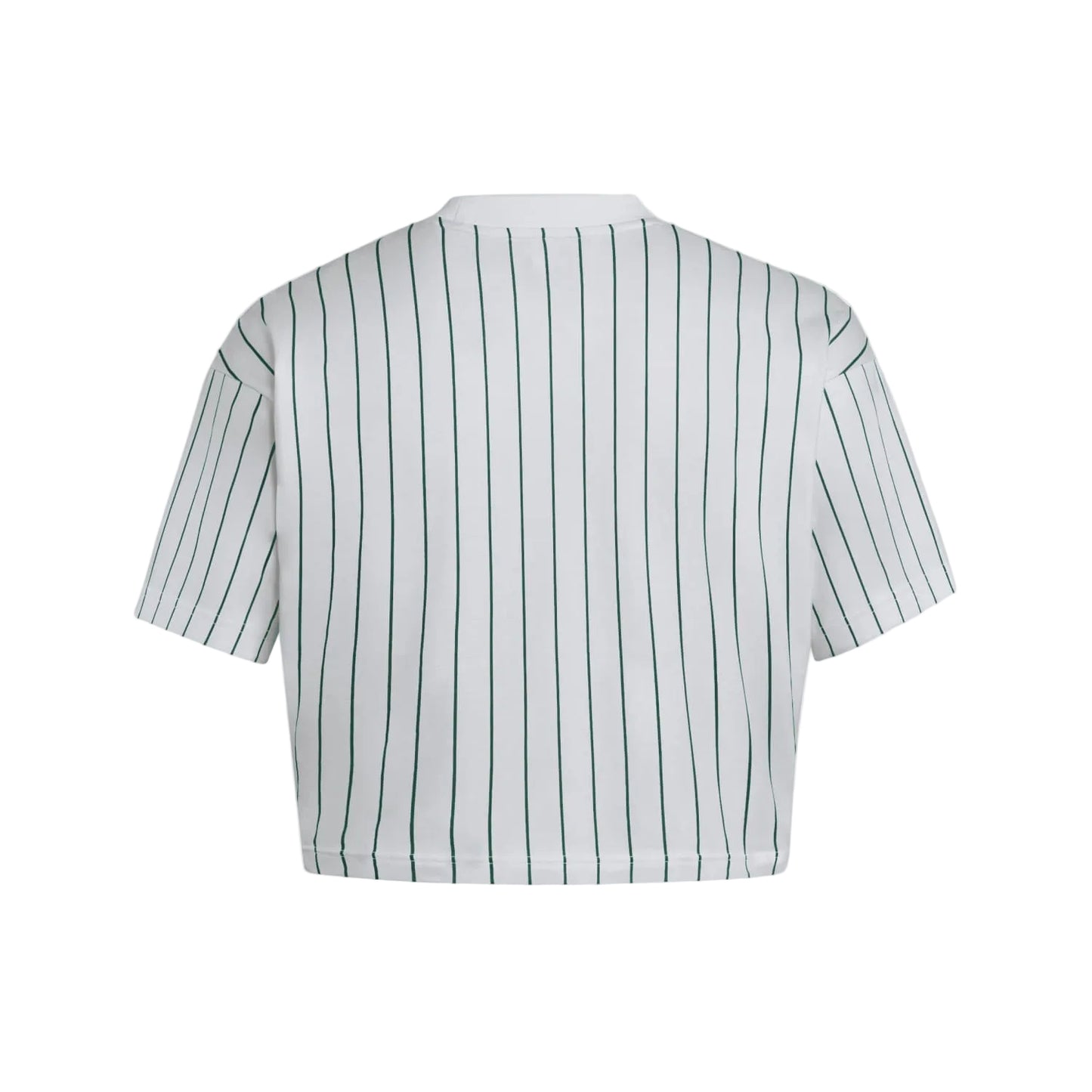 adidas Miami Hurricanes Women's White Pinstripe Old English "M" Baseball Cropped Jersey