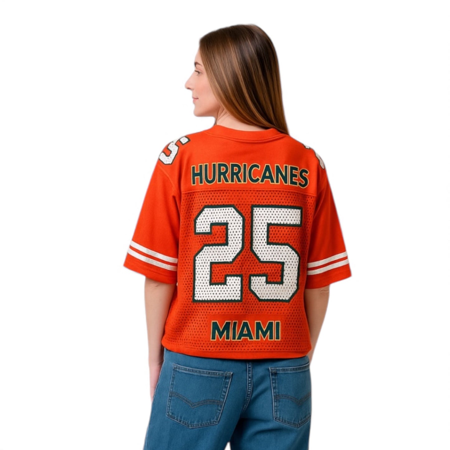 ESTABLISHED & CO. Miami Hurricanes Women's Orange Vintage Practice Jersey