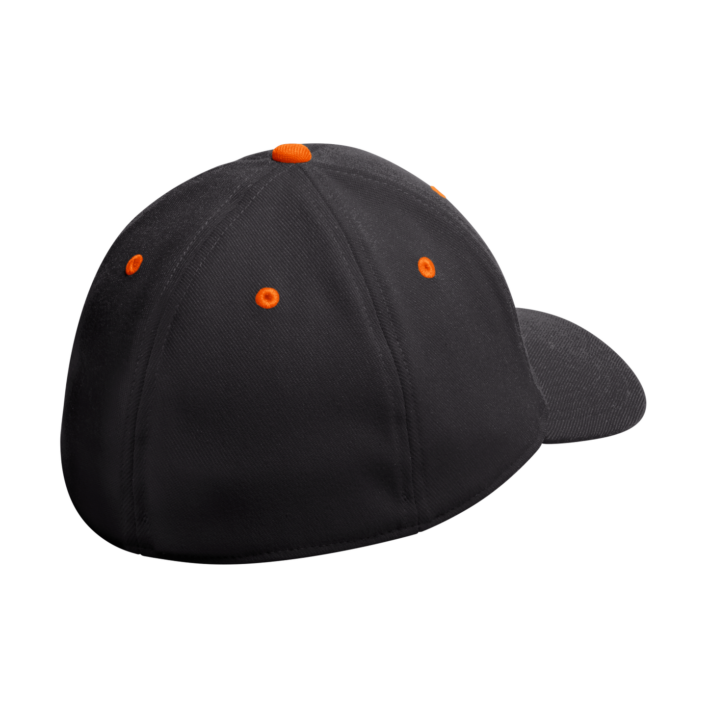 adidas Miami Hurricanes Black and Orange Miami Flex Fitted Hat