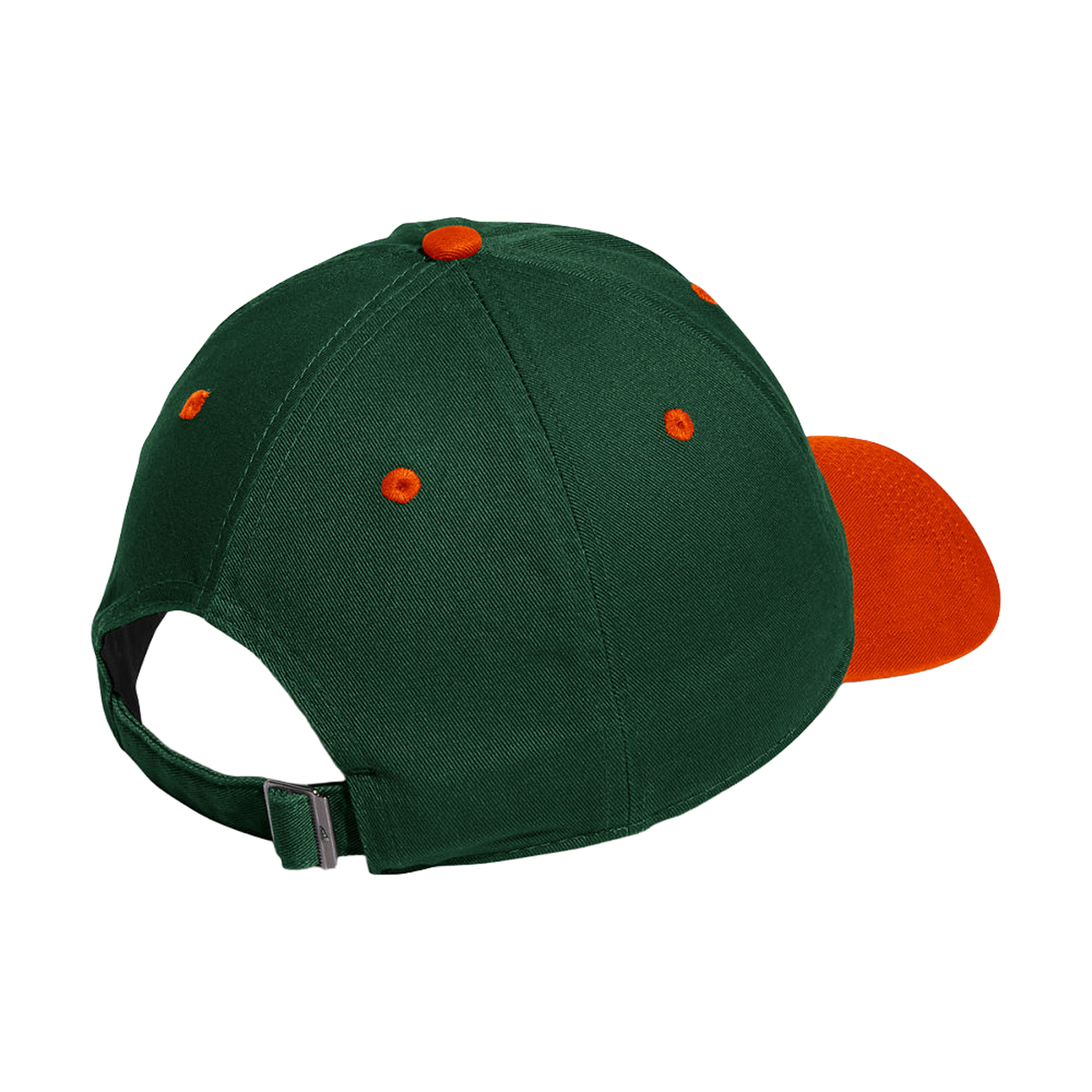 adidas Miami Hurricanes "M" Green and Orange Adjustable Slouch Hat
