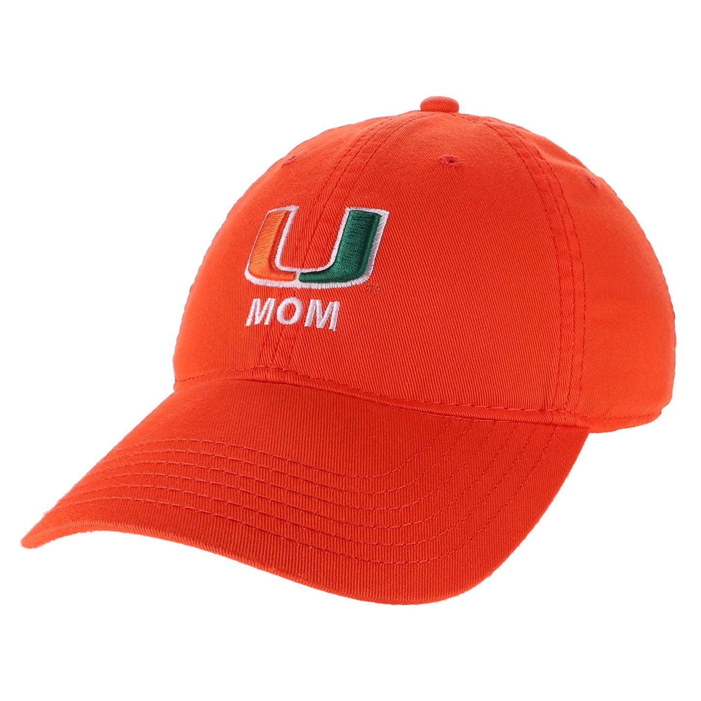 Legacy Miami Hurricanes Orange U Mom Adjustable Hat