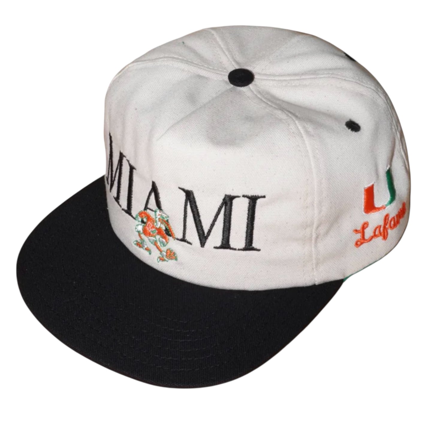 Lafavre Miami Hurricanes Cream Miami Sebastian Adjustable Hat