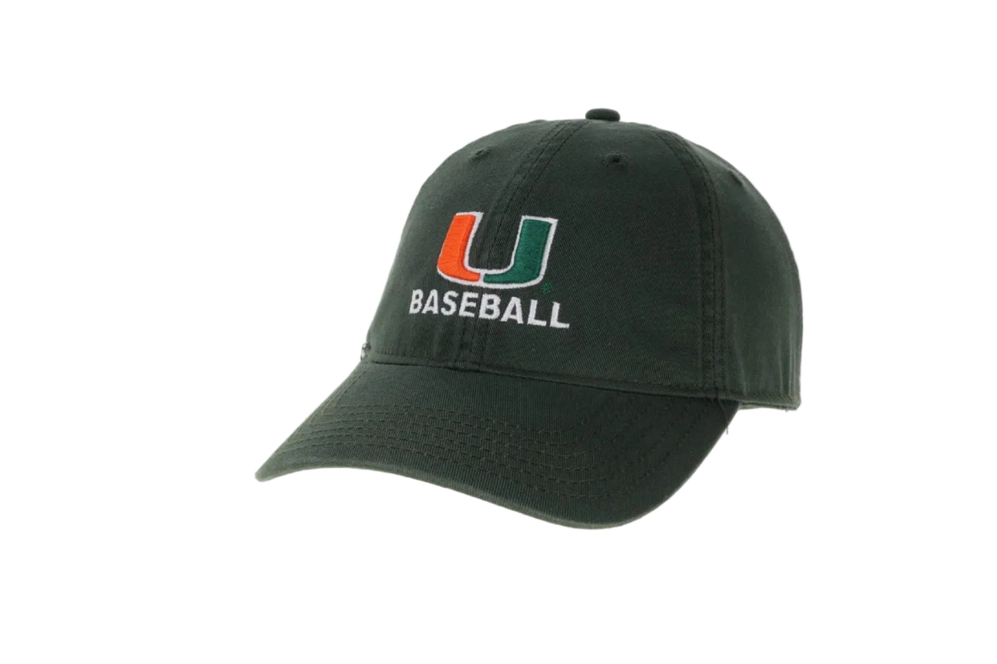 Legacy Miami Hurricanes Green U Baseball Relaxed Twill Adjustable Hat