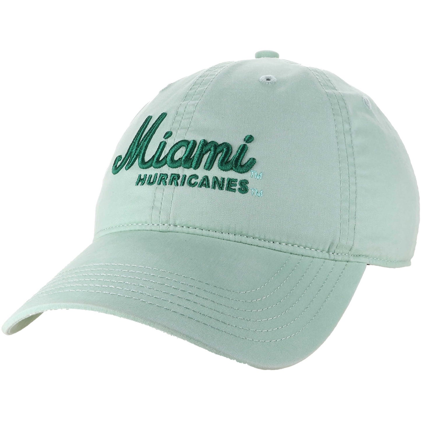 Legacy Miami Hurricanes Aloe Script Terra Twill Adjustable Hat