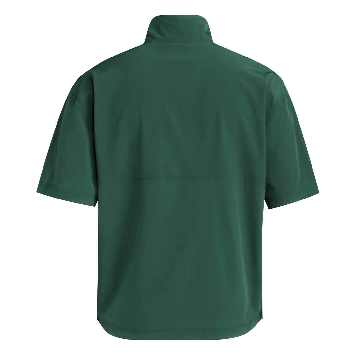 adidas Miami Hurricanes Green Short Sleeve 1/4 Zip Performance Jacket