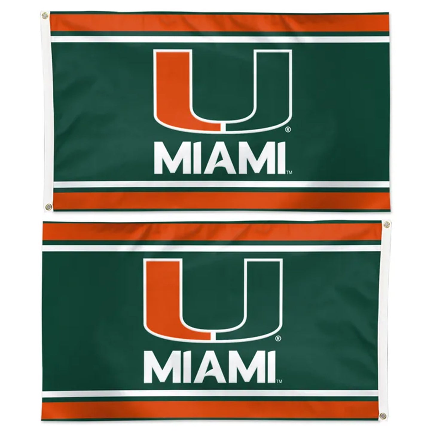 WinCraft Miami Hurricanes Green 3' x 5' Applique Double-Sided Flag