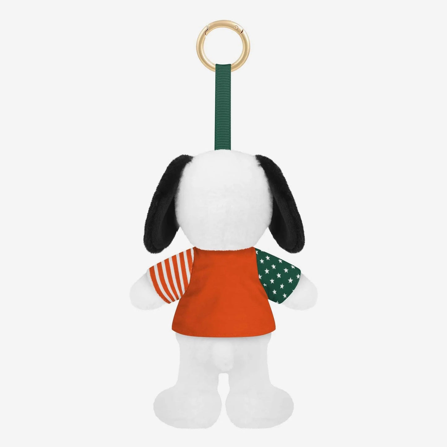 FOCO Miami Hurricanes Snoopy Orange USA Jersey Plush Keychain