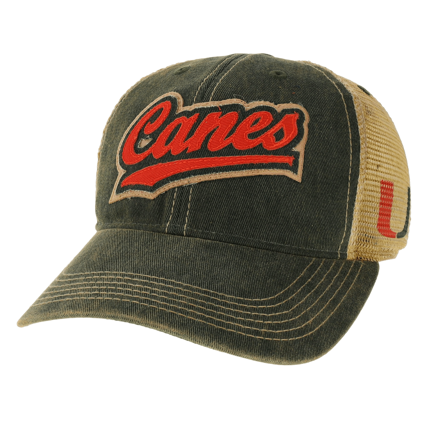 Legacy Miami Hurricanes Youth Green Canes Trucker Hat