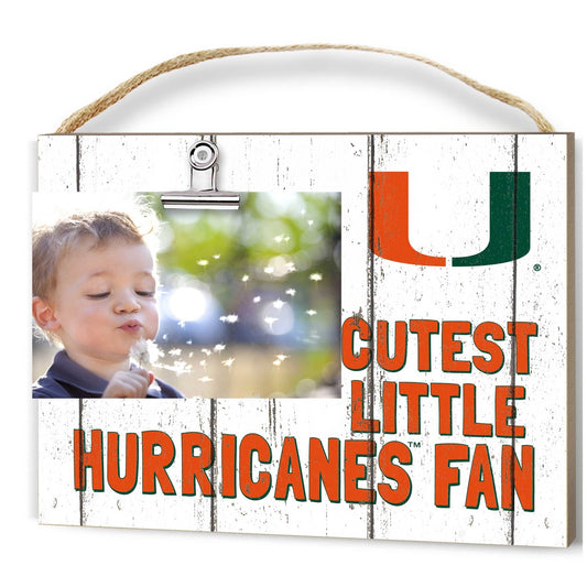 KH Sports Fan Inc. University of Miami Cutest Little Fan 4"x6" Photo Frame