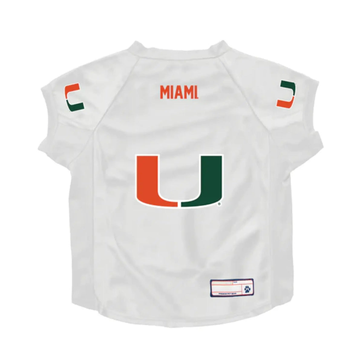 LITTLEARTH Miami Hurricanes White Pet Jersey