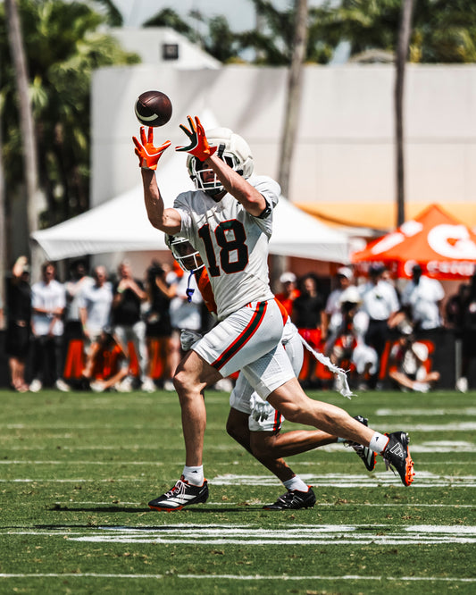 University of Miami Miami Hurricanes Student-Athlete #18 Cooper Barkate 8" x 10" 2026 Spring Game  Autographed Photo