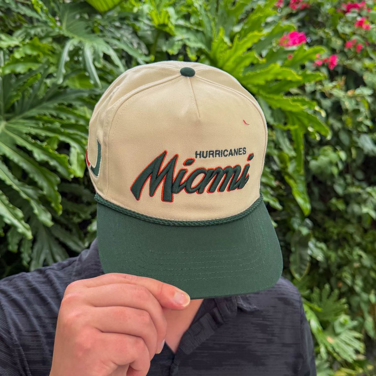 '47 Brand Miami Hurricanes White Crosstown Miami Adjustable Hat