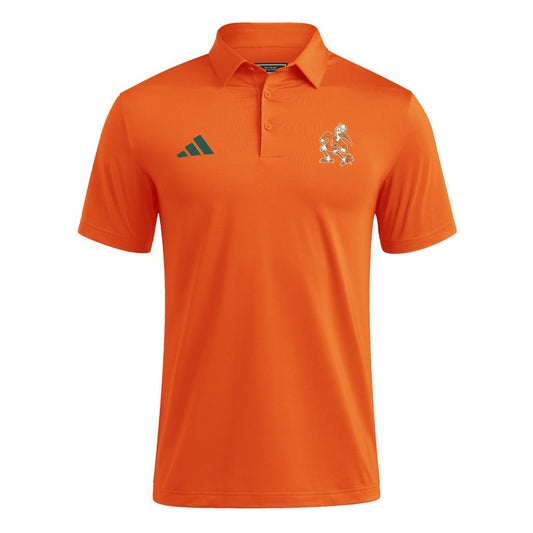 adidas Miami Hurricanes Orange Ultimate365 Sebastian Polo