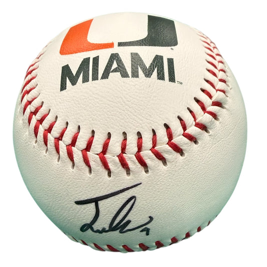 Miami Hurricanes Student Athlete #4 Jake Ogden Autographed Baseball