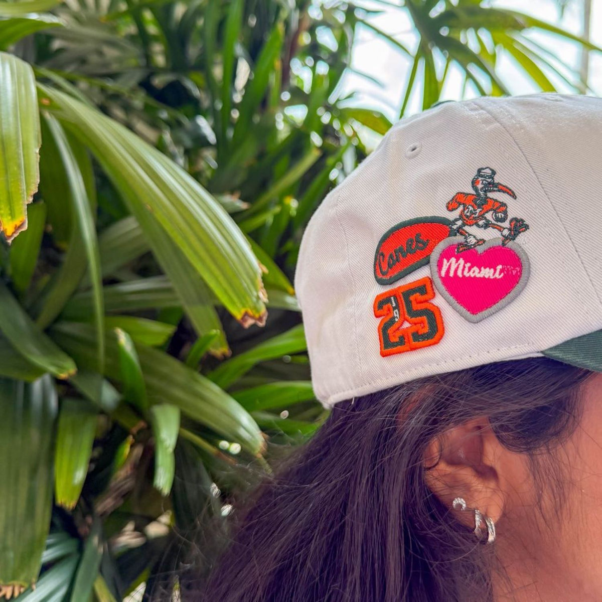 '47 Brand Miami Hurricanes White Trendy Badge Adjustable Hat