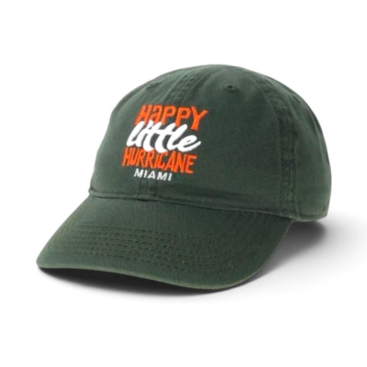 Legacy Miami Hurricanes Toddler Green “Happy Little Hurricane” Relaxed Twill Hat