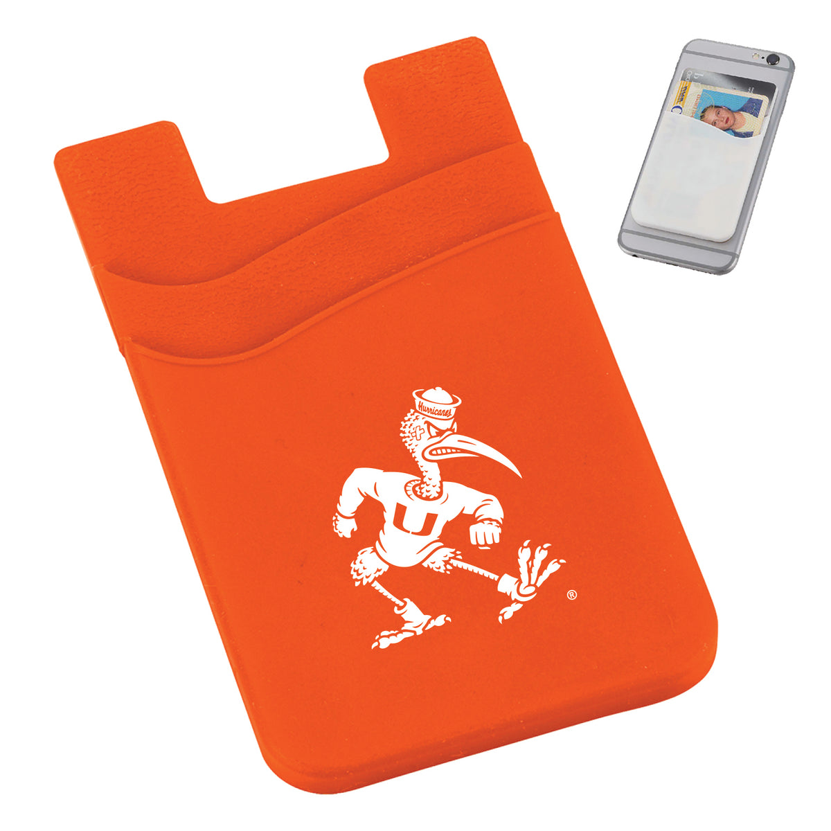 Jardine Miami Hurricanes Ibis Orange Phone Wallet