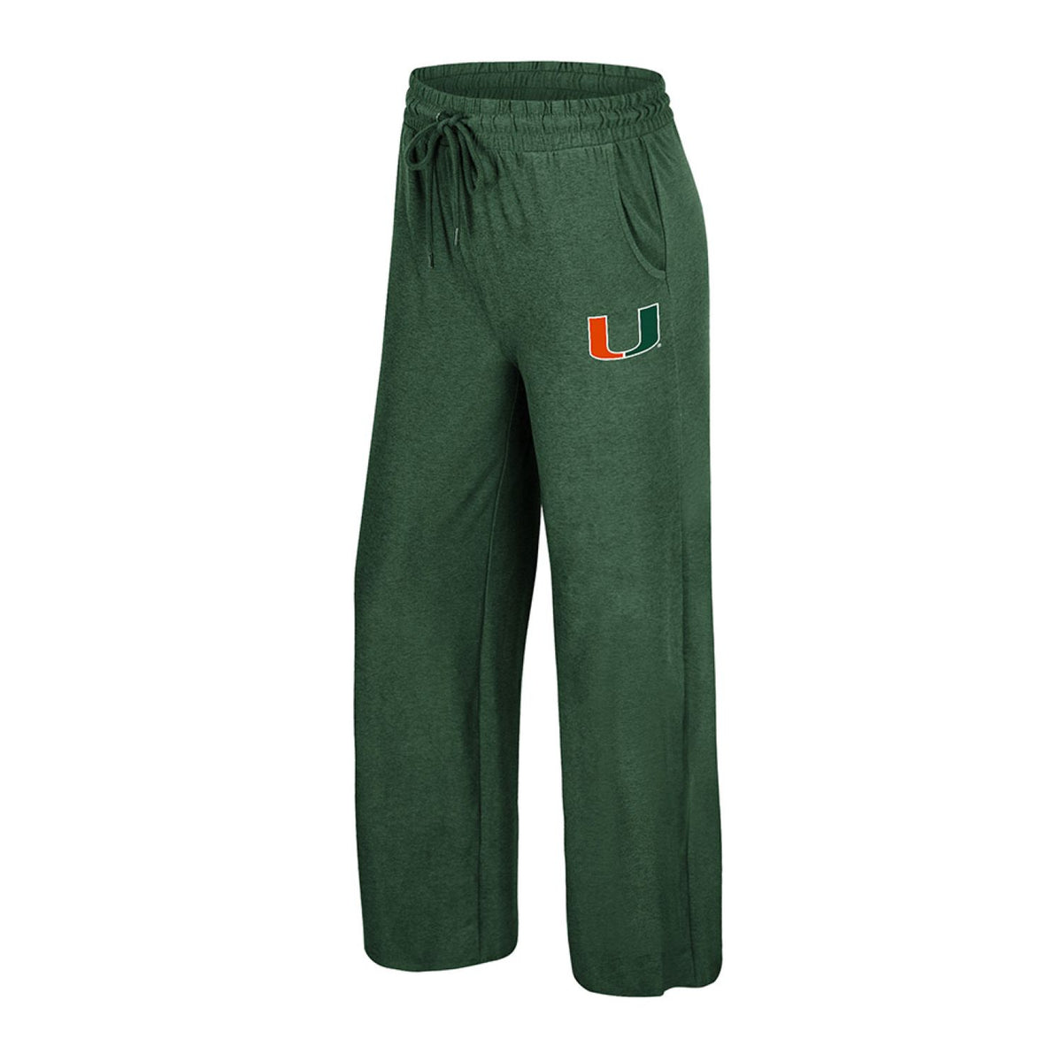 Colosseum Miami Hurricanes Women's Green Delicate Ecosystem Pants