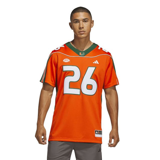 adidas Miami Hurricanes Orange 2001 Collection Premier #26 Sean Taylor Jersey