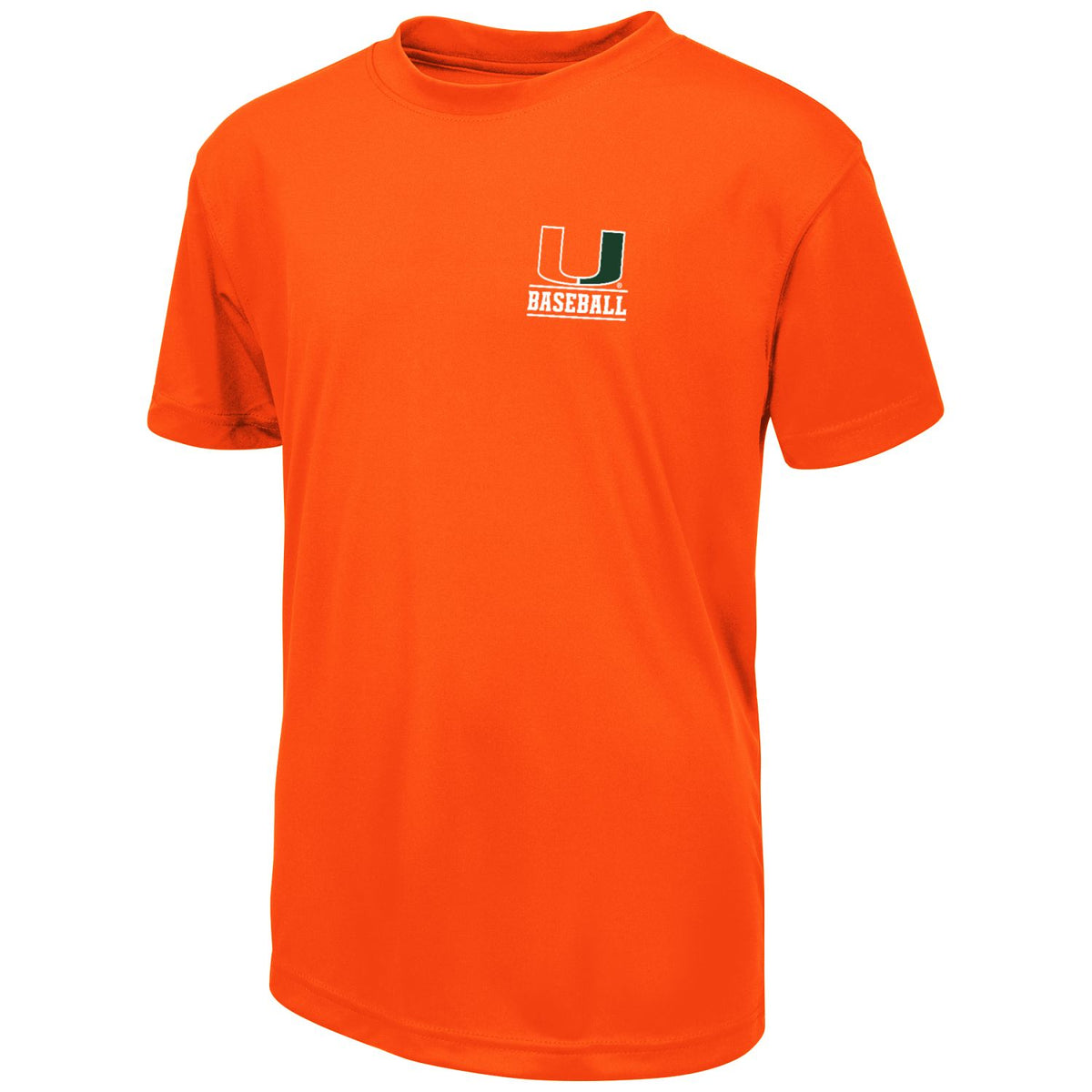 Colosseum Miami Hurricanes Youth UBaseball Orange T-Shirt