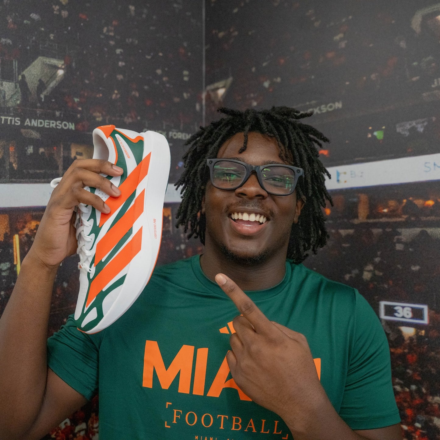 adidas Miami Hurricanes Adizero EVO SL EXO Shoes