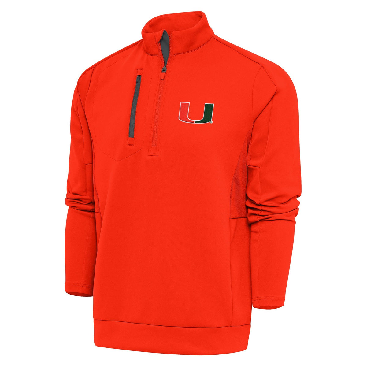 Antigua University of Miami Generation Orange 1/2 Zip