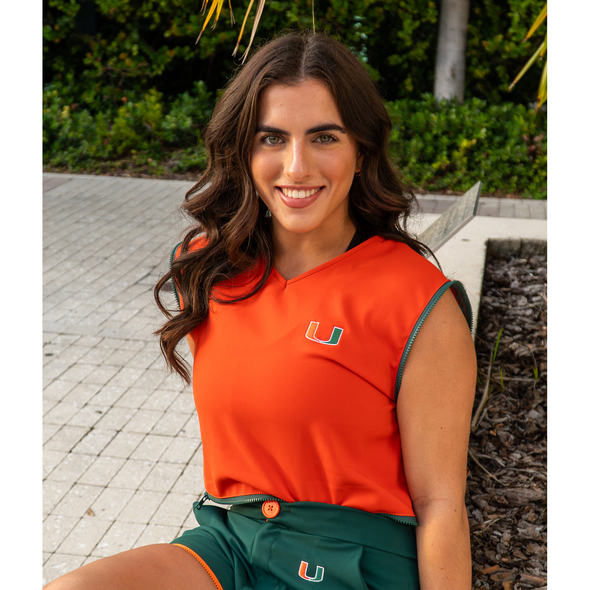 Radmila Lolly Women&#39;s Miami Hurricanes Zippered Shirt