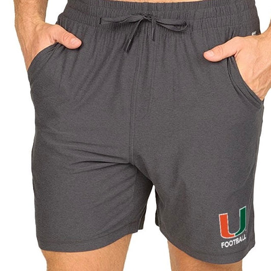 Colosseum Miami Hurricanes Black UFootball Shorts