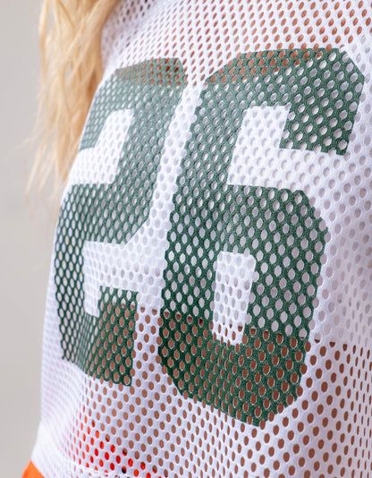 ESTABLISHED & CO. Miami Hurricanes Women’s White The Vintage Practice Tank