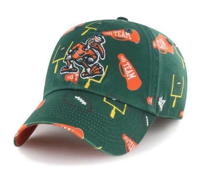 '47 Brand Miami Hurricanes Green Stomping Ground Youth Adjustable Hat