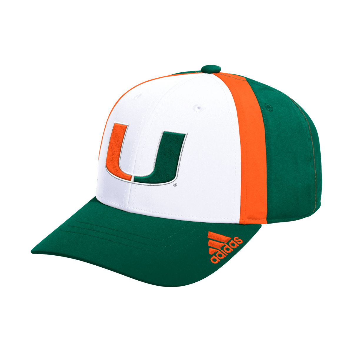 adidas Miami Hurricanes Coach&#39;s Adjustable Hat