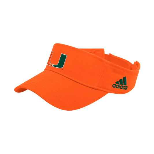 adidas MiamiHurricanes U Orange Visor