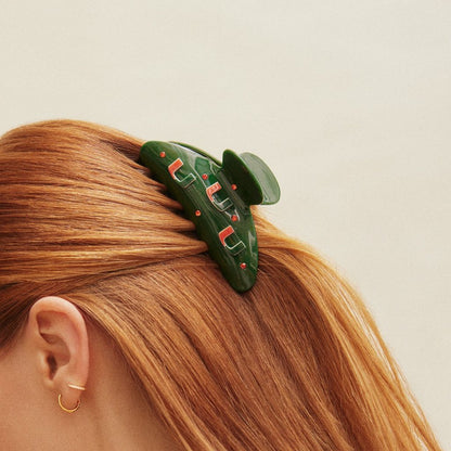 BaubleBar Miami Hurricanes Green Hair Claw Clip