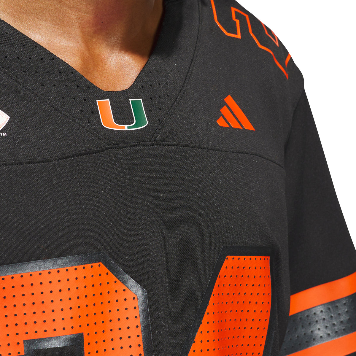 adidas Miami Hurricanes 2024 Black Strategy #24 Football Jersey