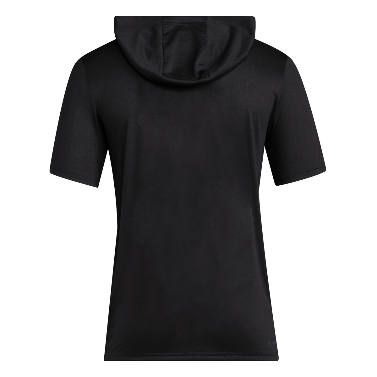 adidas Miami Hurricanes Black Short Sleeve Hooded Performance T-Shirt