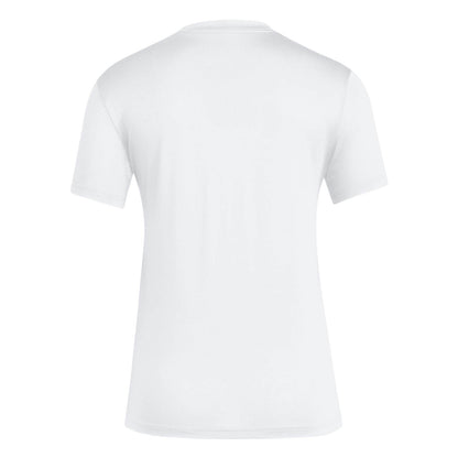 adidas Miami Hurricanes Women's White Pregame Warmup T-Shirt