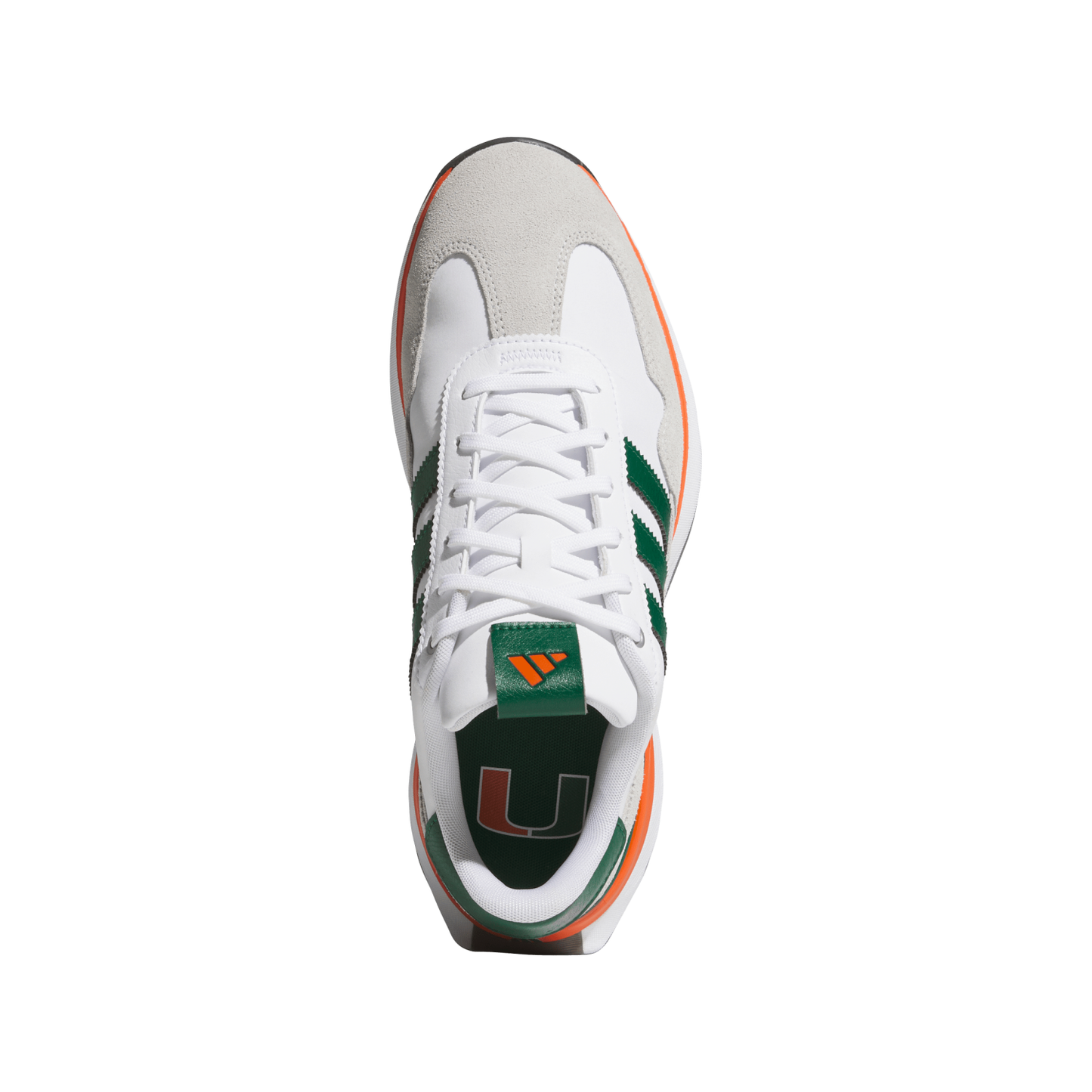adidas Miami Hurricanes Textile Spikeless Golf Shoes