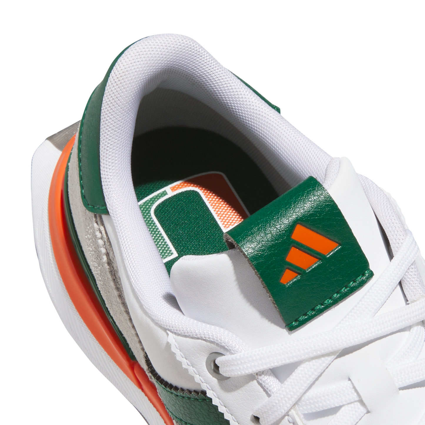 adidas Miami Hurricanes Textile Spikeless Golf Shoes