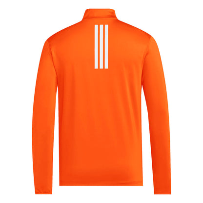 adidas Miami Hurricanes Orange 2001 Collection Mesh U Logo Quarter Zip Jacket