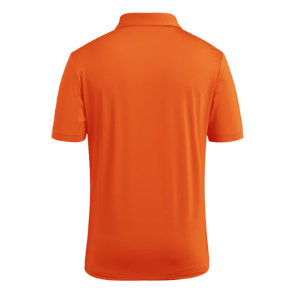 adidas Miami Hurricanes Orange 2001 Collection Mesh U Logo Polo