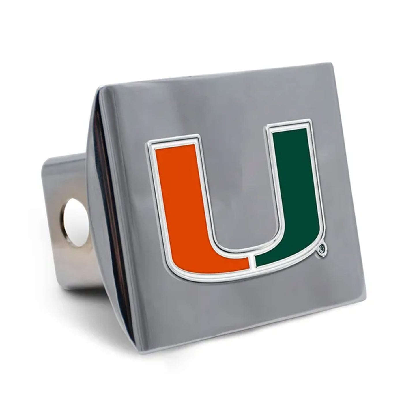 WinCraft Miami Hurricanes Chrome U Logo Hitch Cover