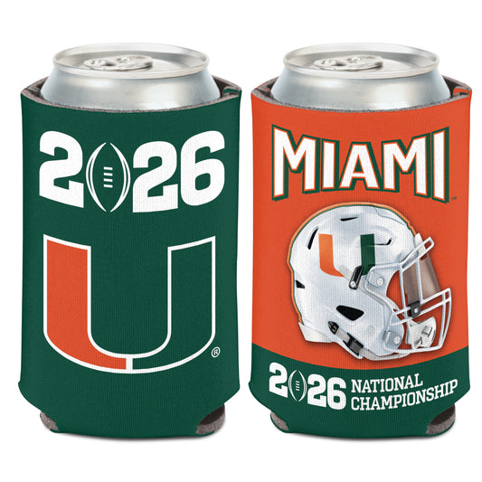WinCraft Miami Hurricanes Green 2026 National Championship Can Cooler