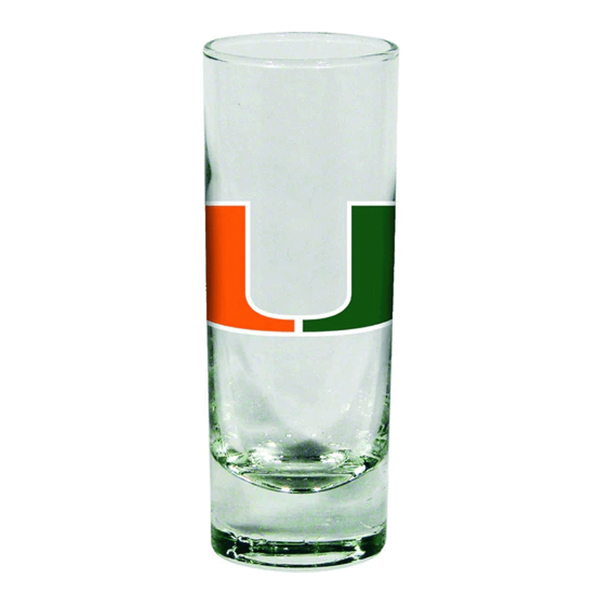 The Memory Company Miami Hurricanes 2 oz U Logo Shot Glass - Main View