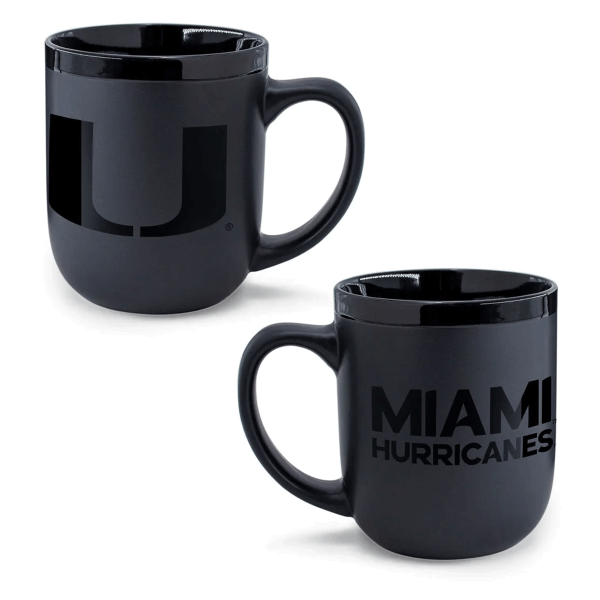 Wincraft Miami Hurricanes Black 17oz Ceramic Mug